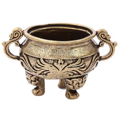 LISATR Brûleur D'Encens Vintage En Laiton, Porte-encens, Encensoir De Bureau Décoratif.-5x5cm - Publicité LISATR Brûleur D'Encens Vintage En Laiton, Porte-encens, Encensoir De Bureau Décoratif.-5x5cm - Publicité