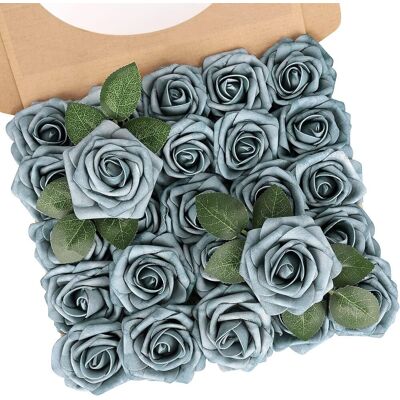 OEM Lot De 25 Roses En Mousse, Tige Flexible 18cm, Fleurs Artificielles Réutilisables, Décoration Mariage, Centre De Table - Publicité OEM Lot De 25 Roses En Mousse, Tige Flexible 18cm, Fleurs Artificielles Réutilisables, Décoration Mariage, Centre De Table - Publicité