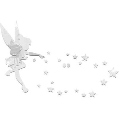 OEM Stickers Muraux Fée Fille Et Motif Étoile Stickers Miroir Acrylique Argent 3d Stikers Murals Decoration Pour Salon Chambre Bureau - Publicité OEM Stickers Muraux Fée Fille Et Motif Étoile Stickers Miroir Acrylique Argent 3d Stikers Murals Decoration Pour Salon Chambre Bureau - Publicité