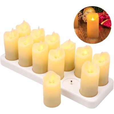 OEM Jeffergarden Bougies Led Sans Flamme,lot De 12 Bougies À Led,bougies Électriques Avec Lumière Vacillante,bougies Chauffe-plat Led Sans Flamme , Rechargeabilité-dou - Publicité OEM Jeffergarden Bougies Led Sans Flamme,lot De 12 Bougies À Led,bougies Électriques Avec Lumière Vacillante,bougies Chauffe-plat Led Sans Flamme , Rechargeabilité-dou - Publicité