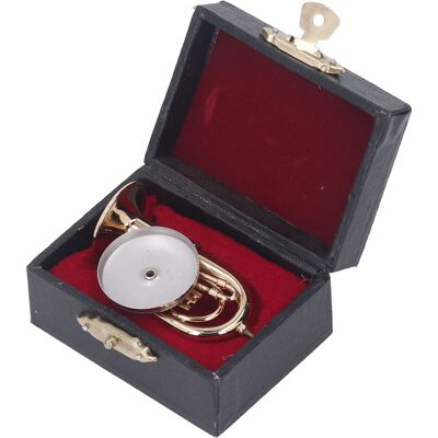 MRTRS Modèle Miniature De Grande Taille En Laiton Plaqué Or Youfengning, Mini-instrument De Musique Avec Socle, Cadeau - Publicité MRTRS Modèle Miniature De Grande Taille En Laiton Plaqué Or Youfengning, Mini-instrument De Musique Avec Socle, Cadeau - Publicité