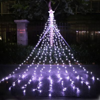 XISRENS 317 Led Guirlande Lumineuse Noel, Etoile Rideau Lumineux Sapin De Noel, Blanc Chaud Guirlande Lumineuse Sapin, Decoration Noel, Fête - Publicité XISRENS 317 Led Guirlande Lumineuse Noel, Etoile Rideau Lumineux Sapin De Noel, Blanc Chaud Guirlande Lumineuse Sapin, Decoration Noel, Fête - Publicité