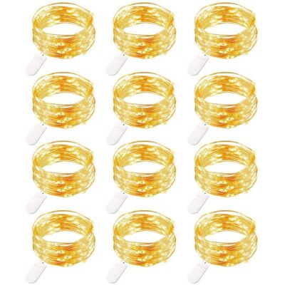 AIRSTRA Guirlande Lumineuse De Noël, Guirlandes Lumineuses Led Batterie, 20 Pièces 1m 20 Leds Guirlandes Lumineuses En Fil De Cuivre - Publicité AIRSTRA Guirlande Lumineuse De Noël, Guirlandes Lumineuses Led Batterie, 20 Pièces 1m 20 Leds Guirlandes Lumineuses En Fil De Cuivre - Publicité