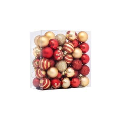 OEM Boule De Noël,50 Pcs Decoration Noel Sapin Boules De Noël Avec Boule De Noel Rouge Et Or,decoration Sapin Boules Noel Avec Lanière Pour Decoration De Noël,mariage,fête Anniversaire - Crezuo - Publicité OEM Boule De Noël,50 Pcs Decoration Noel Sapin Boules De Noël Avec Boule De Noel Rouge Et Or,decoration Sapin Boules Noel Avec Lanière Pour Decoration De Noël,mariage,fête Anniversaire - Crezuo - Publicité