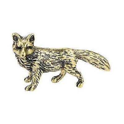 BLYNO Petite Statuette De Renard En Laiton Massif, Décoration Pour Bureau Ou Table. Publicité BLYNO Petite Statuette De Renard En Laiton Massif, Décoration Pour Bureau Ou Table. Publicité