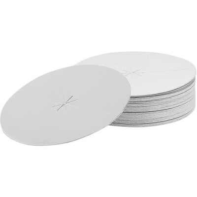 LISATR 50 Disques De Protection Pour Bougies, Protège-gouttes, Disques En Carton Pour Bougies-8.20x8.20x0.10cm-silver - Publicité LISATR 50 Disques De Protection Pour Bougies, Protège-gouttes, Disques En Carton Pour Bougies-8.20x8.20x0.10cm-silver - Publicité