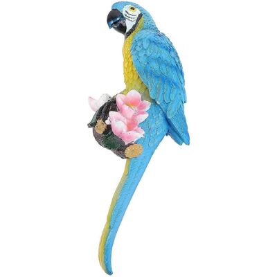 FLAMMKRAFT Sculpture De Perroquet Décorative Pour Intérieur Et Extérieur, Statue D'Ara En Résine, Figurine, Art De Jardin, Bleu Clair - Publicité FLAMMKRAFT Sculpture De Perroquet Décorative Pour Intérieur Et Extérieur, Statue D'Ara En Résine, Figurine, Art De Jardin, Bleu Clair - Publicité