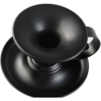 XVX Bougeoirs Coniques En Fer Noir Rétro – Lot De 2 Supports Pour Bougies Idéaux Halloween, Noël Et Décoration Intérieure - Publicité XVX Bougeoirs Coniques En Fer Noir Rétro – Lot De 2 Supports Pour Bougies Idéaux Halloween, Noël Et Décoration Intérieure - Publicité