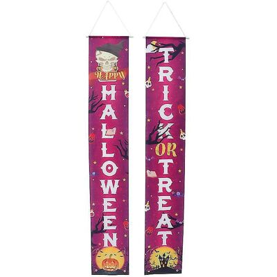 FATRD 1 Paire De Bannières De Porte Pour Décorations D'Halloween - Publicité FATRD 1 Paire De Bannières De Porte Pour Décorations D'Halloween - Publicité