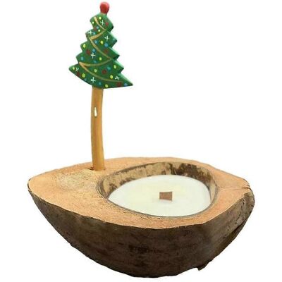 RDTD Bougie Parfumée À La Cire De Soja, Support En Coquille De Noix De Coco, Aromathérapie - Publicité RDTD Bougie Parfumée À La Cire De Soja, Support En Coquille De Noix De Coco, Aromathérapie - Publicité