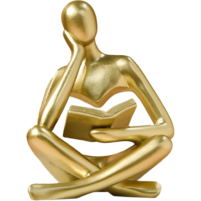 Generic Statue Dorée De Lisant, Sculpture Penseur, Ornement D'Art Abstrait, Figurine Décorative Moderne, Idéale Pour Salon, Chambre, Bureau, Étagère Ou Table - Publicité Generic Statue Dorée De Lisant, Sculpture Penseur, Ornement D'Art Abstrait, Figurine Décorative Moderne, Idéale Pour Salon, Chambre, Bureau, Étagère Ou Table - Publicité