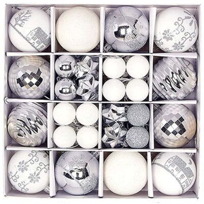 BRAST Décorations De Noël, Ensemble De Décorations Pour Sapin De Noël, Boules Décoratives Incassables À Suspendre Pour Sapin De Noël, Décorations De Noël En Vrac Pour Décoration De Table - Publicité BRAST Décorations De Noël, Ensemble De Décorations Pour Sapin De Noël, Boules Décoratives Incassables À Suspendre Pour Sapin De Noël, Décorations De Noël En Vrac Pour Décoration De Table - Publicité