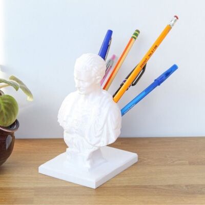 Cellfast Nouvelle Sculpture En Résine 3d D'Un Personnage Réaliste À L'Effigie De César Porte-stylos Créatif Et Objet De Décoration - Publicité Cellfast Nouvelle Sculpture En Résine 3d D'Un Personnage Réaliste À L'Effigie De César Porte-stylos Créatif Et Objet De Décoration - Publicité