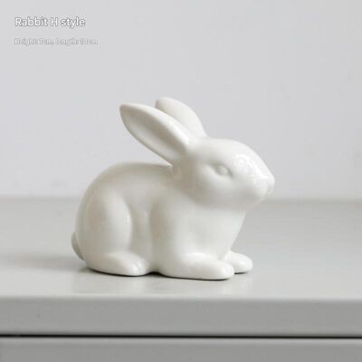 OEM Décoration De Pâques : Mini Lapins En Céramique Pour La Maison - Publicité OEM Décoration De Pâques : Mini Lapins En Céramique Pour La Maison - Publicité