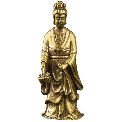 FATRD Statuette De Guanyin En Laiton (1 Pièce), Ornement De Bureau Rétro, Figurine Artisanale En Laiton.-6.6x2.3x1.7cm - Publicité FATRD Statuette De Guanyin En Laiton (1 Pièce), Ornement De Bureau Rétro, Figurine Artisanale En Laiton.-6.6x2.3x1.7cm - Publicité