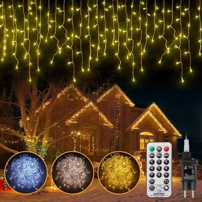 BALTERLEY Guirlande Lumineuse Led Fil De Cuivre Blanc Chaud Pour Intérieur Et Extérieur, 352 Led, 10 M, 8 Modes, Ip44 Pour Fêtes, Mariages, Jardin, Noël, Salon, Patio, Rideau - Publicité BALTERLEY Guirlande Lumineuse Led Fil De Cuivre Blanc Chaud Pour Intérieur Et Extérieur, 352 Led, 10 M, 8 Modes, Ip44 Pour Fêtes, Mariages, Jardin, Noël, Salon, Patio, Rideau - Publicité