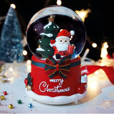 HEAT Boîte À Musique De Noël - Décoration Musicale De Noël En Résine - Artisanat Pour Enfants Et Étudiants - Modèle 030 Père Noël - Grande Taille Avec Lumières Et Neige - Publicité HEAT Boîte À Musique De Noël - Décoration Musicale De Noël En Résine - Artisanat Pour Enfants Et Étudiants - Modèle 030 Père Noël - Grande Taille Avec Lumières Et Neige - Publicité