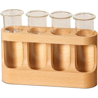 BRINSEA Station De Multiplication Des Plantes, Équipée D'Un Cadre En Bois, De Quatre Tubes À Essai En Verre Et D'Un Vase Avec Lumières Led, Pour La Décoration Intérieure Et Les Plantes Hydroponiques. Publicité BRINSEA Station De Multiplication Des Plantes, Équipée D'Un Cadre En Bois, De Quatre Tubes À Essai En Verre Et D'Un Vase Avec Lumières Led, Pour La Décoration Intérieure Et Les Plantes Hydroponiques. Publicité