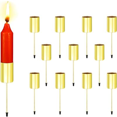 SANS MARQUE 12 Pièces Bougeoir Pour Bougies De L'Avent, Bougeoirs Avec Mandrin Court, Douille Pour Bougie Couronne De L'Avent, Accessoires De Bureau, Pour Décoration De Scène Pour Mariage, Table, Dîner - Publicité SANS MARQUE 12 Pièces Bougeoir Pour Bougies De L'Avent, Bougeoirs Avec Mandrin Court, Douille Pour Bougie Couronne De L'Avent, Accessoires De Bureau, Pour Décoration De Scène Pour Mariage, Table, Dîner - Publicité