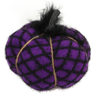 MCKENSA Citrouille Décorative En Tissu, Douce Et Exquise, En Laine De Polyester Violet, Idéale Pour Thanksgiving Et Halloween. Publicité MCKENSA Citrouille Décorative En Tissu, Douce Et Exquise, En Laine De Polyester Violet, Idéale Pour Thanksgiving Et Halloween. Publicité