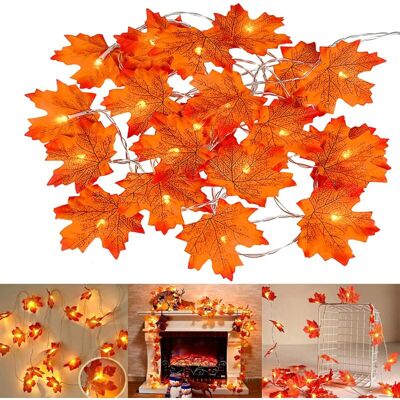 OEM Feuille D'Érable Guirlande Lumineuse,guirlande De Feuilles D'Érable D'Automne 6m Alimenté Par Batterie Chaîne Lumières Decoration Noel Décoration De Thanksgiving,2 Pcs,40 Guirlandes Lumineuses-crezuo - Publicité OEM Feuille D'Érable Guirlande Lumineuse,guirlande De Feuilles D'Érable D'Automne 6m Alimenté Par Batterie Chaîne Lumières Decoration Noel Décoration De Thanksgiving,2 Pcs,40 Guirlandes Lumineuses-crezuo - Publicité