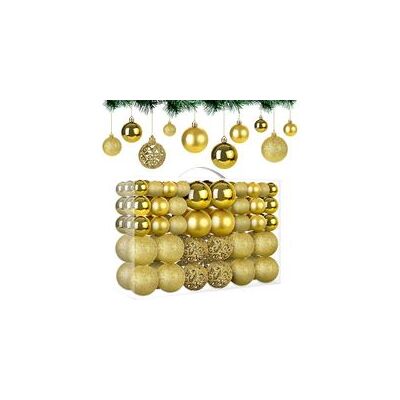 OEM Boules De Noel Or, 100 Pièces En 10 Types, Deco Sapin Noël En Plastique Incassable, Réutilisable - Crezuo - Publicité OEM Boules De Noel Or, 100 Pièces En 10 Types, Deco Sapin Noël En Plastique Incassable, Réutilisable - Crezuo - Publicité