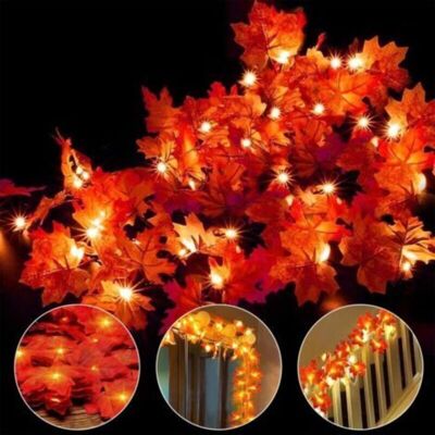 OEM Guirlande D'Automne, Decoration Automne, 20 Guirlandes Lumineuses, Gugirlande De Feuilles D'Automne, Decoration Halloween Noel, Décoration... Publicité OEM Guirlande D'Automne, Decoration Automne, 20 Guirlandes Lumineuses, Gugirlande De Feuilles D'Automne, Decoration Halloween Noel, Décoration... Publicité