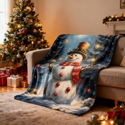 OEM Couverture De Noël En Laine, 71 X 102 Cm, Idéale Pour Les Décorations Et Les Cadeaux De Noël. Publicité OEM Couverture De Noël En Laine, 71 X 102 Cm, Idéale Pour Les Décorations Et Les Cadeaux De Noël. Publicité