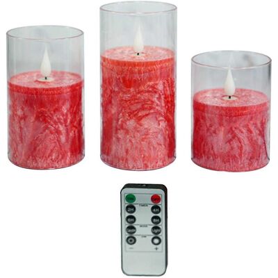 FLAMMKRAFT Lot De 3 Bougies Led Réalistes Sans Flamme Vacillante Avec Télécommande Pour Une Ambiance Romantique - Publicité FLAMMKRAFT Lot De 3 Bougies Led Réalistes Sans Flamme Vacillante Avec Télécommande Pour Une Ambiance Romantique - Publicité