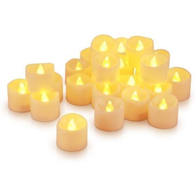 Cellfast Oria Bougies À Led, Lot De 24 Bougies Sans Flamme, Lumières De Fête, Bougie Electronique Réaliste De Alimenté Par Batterie Pour La - Publicité Cellfast Oria Bougies À Led, Lot De 24 Bougies Sans Flamme, Lumières De Fête, Bougie Electronique Réaliste De Alimenté Par Batterie Pour La - Publicité