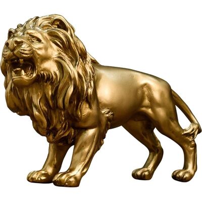 Vision Statue De Lion Moderne En Résine Pour La Décoration De La Maison, Du Bureau Ou Du Salon. Publicité Vision Statue De Lion Moderne En Résine Pour La Décoration De La Maison, Du Bureau Ou Du Salon. Publicité