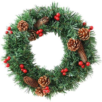 MIXHOME Guirlande Ronde De 250 Mm À Suspendre, Décoration De Couronne, Décoration De Noël, Ornement De Sapin De Noël, Décoration De Fêtes - Publicité MIXHOME Guirlande Ronde De 250 Mm À Suspendre, Décoration De Couronne, Décoration De Noël, Ornement De Sapin De Noël, Décoration De Fêtes - Publicité