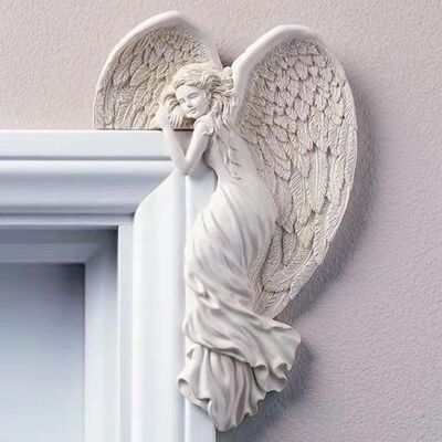 OEM Ornement De Porte Vintage De Style Shabby Chic En Forme D'Ailes D'Ange, Pour Noël, Les Mariages, La Maison, Le Jardin, Statue Murale Ivoire - Publicité OEM Ornement De Porte Vintage De Style Shabby Chic En Forme D'Ailes D'Ange, Pour Noël, Les Mariages, La Maison, Le Jardin, Statue Murale Ivoire - Publicité