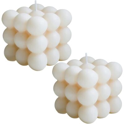 SUPERWISE Bougie À Bulles,2 Pcs Bougies À Bulles Cubiques Bougies À La Cire De Soja Bougie Parfumée Cube Mignon Bougies Aromathérapie Bougie Relaxante Esthétique Naturelle Faite À Main Pour Décoration Aesthetic - Publicité SUPERWISE Bougie À Bulles,2 Pcs Bougies À Bulles Cubiques Bougies À La Cire De Soja Bougie Parfumée Cube Mignon Bougies Aromathérapie Bougie Relaxante Esthétique Naturelle Faite À Main Pour Décoration Aesthetic - Publicité