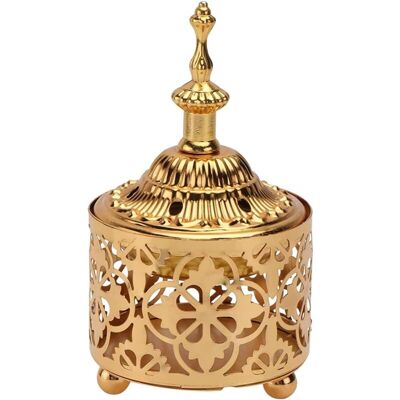 MOXIE Brûleur D'Encens Noir En Métal Vintage Brûle-encens Rétro Brûleur D'Encens En Métal Rétro Porte-bâton D'Encens Vintage Brûleur D'Encens Pour Décoration D'Aromathérapie Ornement (or) - Publicité MOXIE Brûleur D'Encens Noir En Métal Vintage Brûle-encens Rétro Brûleur D'Encens En Métal Rétro Porte-bâton D'Encens Vintage Brûleur D'Encens Pour Décoration D'Aromathérapie Ornement (or) - Publicité
