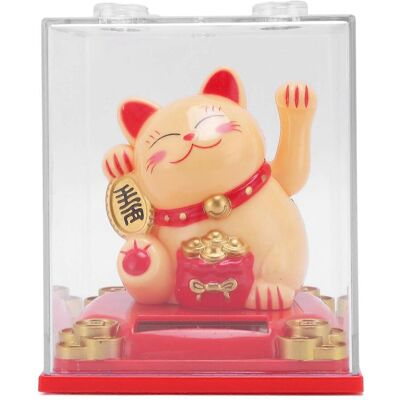 FLAMMKRAFT Statue De Chat Porte-bonheur Solaire À Détection De Lumière, Bras Agitant, Ornement De Chat De Fortune Pour Bureau Ou Maison. Publicité FLAMMKRAFT Statue De Chat Porte-bonheur Solaire À Détection De Lumière, Bras Agitant, Ornement De Chat De Fortune Pour Bureau Ou Maison. Publicité