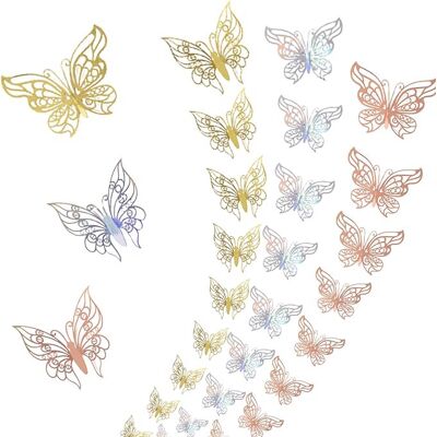 OEM Autocollants Décoratifs 3d En Forme De Papillon (72 Pièces) - Publicité OEM Autocollants Décoratifs 3d En Forme De Papillon (72 Pièces) - Publicité