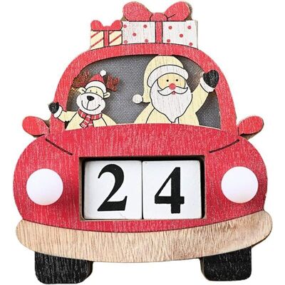 BRINSEA Calendrier De L'Avent Calendrier De L'Avent En Bois Avec Lumière Led Calendrier De Compte À Rebours De Noël Ornements Cadeau - Publicité BRINSEA Calendrier De L'Avent Calendrier De L'Avent En Bois Avec Lumière Led Calendrier De Compte À Rebours De Noël Ornements Cadeau - Publicité