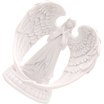 MCKENSA Bougeoir Ange De Prière Blanc Pur, Statue D'Ange Aux Ailes, Petite Décoration De Mariage Avec Bougie 5x5cm - Publicité MCKENSA Bougeoir Ange De Prière Blanc Pur, Statue D'Ange Aux Ailes, Petite Décoration De Mariage Avec Bougie 5x5cm - Publicité