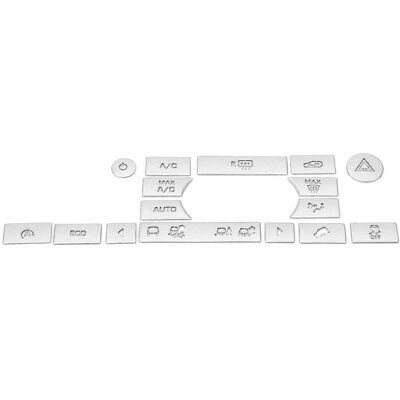 FLAMMKRAFT Bouton De Climatisation En Alliage D'Aluminium, Autocollant De Commutation Pour Intérieur De Land Rover Discovery Sport 2016, Garniture Décorative De Console Centrale, Accessoire De Remplacement Éléga - Publicité FLAMMKRAFT Bouton De Climatisation En Alliage D'Aluminium, Autocollant De Commutation Pour Intérieur De Land Rover Discovery Sport 2016, Garniture Décorative De Console Centrale, Accessoire De Remplacement Éléga - Publicité