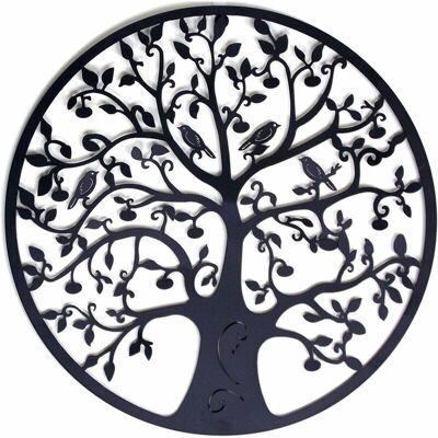 BRINSEA Décoration Murale En Métal Arbre De Vie Décoration Murale En Métal Décoration Murale En Métal Décoration Intérieure, Tentures Murales 30x30 Cm Noir,black - Publicité BRINSEA Décoration Murale En Métal Arbre De Vie Décoration Murale En Métal Décoration Murale En Métal Décoration Intérieure, Tentures Murales 30x30 Cm Noir,black - Publicité