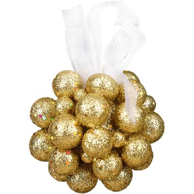 PELTOR Jeffergarden Boule Décorative De Noël 3d En Mousse Saupoudrée De Poudre Dorée - Boule De Noël Pour Centres Commerciaux, Maisons, Décorations De Sapin, Accessoires - Or 6 Cm - Publicité PELTOR Jeffergarden Boule Décorative De Noël 3d En Mousse Saupoudrée De Poudre Dorée - Boule De Noël Pour Centres Commerciaux, Maisons, Décorations De Sapin, Accessoires - Or 6 Cm - Publicité