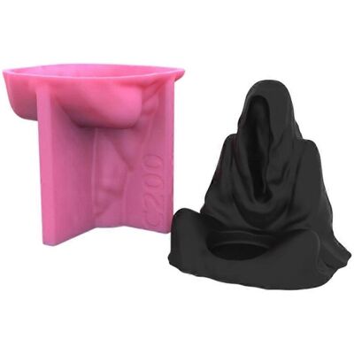 FLAMMKRAFT Moule En Silicone En Forme De Bougie Sorcière Pour Halloween, Moulage Époxy, Décoration D'Halloween - Publicité FLAMMKRAFT Moule En Silicone En Forme De Bougie Sorcière Pour Halloween, Moulage Époxy, Décoration D'Halloween - Publicité