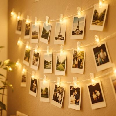 SUPERWISE Guirlande Lumineuse Photo, 12m 120 Leds Guirlande Photo Avec 60 Photo Clips, Guirlandes Lumineuses À Piles Decoration Blanc Chaud Pour Accroche Photo, Chambre À Coucher Fête, Mariage, Noël [classe Éne - Publicité SUPERWISE Guirlande Lumineuse Photo, 12m 120 Leds Guirlande Photo Avec 60 Photo Clips, Guirlandes Lumineuses À Piles Decoration Blanc Chaud Pour Accroche Photo, Chambre À Coucher Fête, Mariage, Noël [classe Éne - Publicité