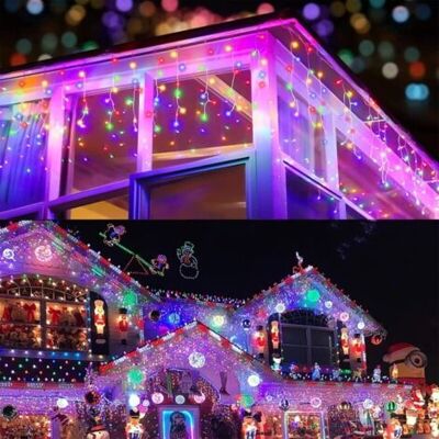 SCORPIO Guirlande Lumineuse D'Extérieur 30m 1200 Led Multicolores – 8 Modes D'Éclairage – Étanche Ip44 – Économie D'Énergie 90% – Décoration Mariage Et Fêtes - Publicité SCORPIO Guirlande Lumineuse D'Extérieur 30m 1200 Led Multicolores – 8 Modes D'Éclairage – Étanche Ip44 – Économie D'Énergie 90% – Décoration Mariage Et Fêtes - Publicité