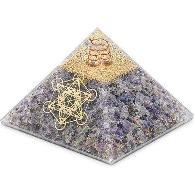 Phoenix Pyramide Orgonite Agate Bleue Avec Cube De Métatron 7 Cm - Publicité Phoenix Pyramide Orgonite Agate Bleue Avec Cube De Métatron 7 Cm - Publicité