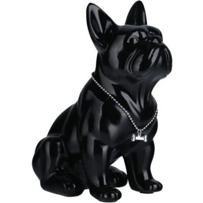 URSUS Statue De Bouledogue Français En Résine, Sculpture Décorative Pour La Maison Et Le Bureau, Art Moderne (23 Cm, Noir) - Publicité URSUS Statue De Bouledogue Français En Résine, Sculpture Décorative Pour La Maison Et Le Bureau, Art Moderne (23 Cm, Noir) - Publicité
