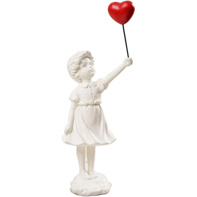 Generic Statuette De Fille Volante En Ballon, Décoration D'Intérieur, Sculpture D'Art Moderne, Figurine En Résine, Décoration Artisanale Blanche - Publicité Generic Statuette De Fille Volante En Ballon, Décoration D'Intérieur, Sculpture D'Art Moderne, Figurine En Résine, Décoration Artisanale Blanche - Publicité