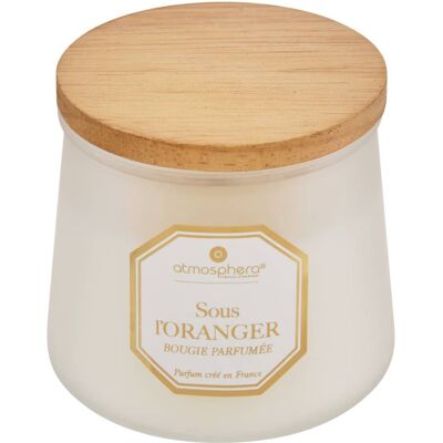 Bougie Parfumée "elisa" 200 G Pot Verre Atmosphera. - - - Publicité Bougie Parfumée "elisa" 200 G Pot Verre Atmosphera. - - - Publicité