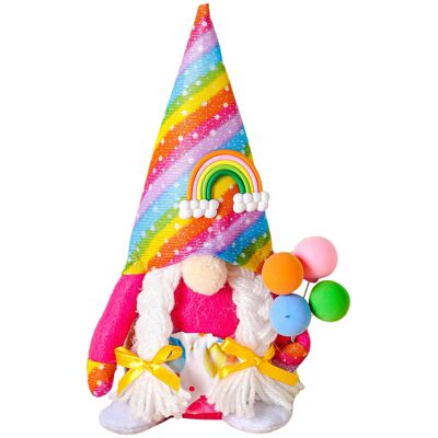 OEM Nains D'Anniversaire Faits Main Avec Chapeaux En Fil De Fer - Ornement Décoratif De 23 Cm - Publicité OEM Nains D'Anniversaire Faits Main Avec Chapeaux En Fil De Fer - Ornement Décoratif De 23 Cm - Publicité